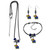 Kansas Jayhawks Euro Bead Jewelry 3 piece Set