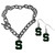 Michigan St. Spartans Chain Bracelet and Dangle Earring Set