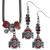 Ohio St. Buckeyes Euro Bead Earrings and Necklace Set