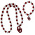 Oklahoma Sooners Fan Bead Necklace and Bracelet Set