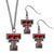 Texas Tech Raiders Dangle Earrings and Chain Necklace Set