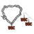 USC Trojans Chain Bracelet and Dangle Earring Set