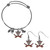 Virginia Cavaliers Dangle Earrings and Charm Bangle Bracelet Set