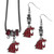 Washington St. Cougars Euro Bead Earrings and Necklace Set