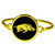 Arkansas Razorbacks Gold Tone Bangle Bracelet