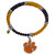 Clemson Tigers Crystal Memory Wire Bracelet