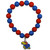 Kansas Jayhawks Fan Bead Bracelet