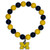 Michigan Wolverines Fan Bead Bracelet