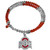 Ohio St. Buckeyes Crystal Memory Wire Bracelet