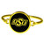 Oklahoma St. Cowboys Gold Tone Bangle Bracelet