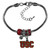 USC Trojans Euro Bead Bracelet