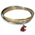 Washington St. Cougars Tri-color Bangle Bracelet