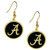 Alabama Crimson Tide Gold Tone Earrings