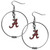Alabama Crimson Tide 2 Inch Hoop Earrings