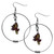 Arizona St. Sun Devils 2 Inch Hoop Earrings