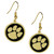 Clemson Tigers Gold Tone Earrings