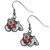 Fresno St. Bulldogs Chrome Dangle Earrings