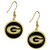Georgia Bulldogs Gold Tone Earrings