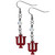 Indiana Hoosiers Crystal Dangle Earrings