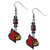 Louisville Cardinals Euro Bead Earrings
