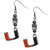 Miami Hurricanes Euro Bead Earrings