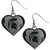 Michigan St. Spartans Heart Dangle Earrings