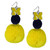 Michigan Wolverines Pom Pom Earrings