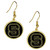 N. Carolina St. Wolfpack Gold Tone Earrings
