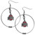 Ohio St. Buckeyes 2 Inch Hoop Earrings