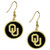 Oklahoma Sooners Gold Tone Earrings