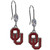 Oklahoma Sooners Crystal Dangle Earrings