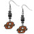 Oklahoma St. Cowboys Euro Bead Earrings