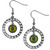 Oregon Ducks Rhinestone Hoop Earrings