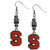 Syracuse Orange Euro Bead Earrings