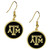 Texas A & M Aggies Gold Tone Earrings