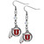 Utah Utes Crystal Dangle Earrings