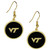 Virginia Tech Hokies Gold Tone Earrings