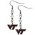 Virginia Tech Hokies Crystal Dangle Earrings