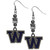 Washington Huskies Euro Bead Earrings