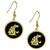 Washington St. Cougars Gold Tone Earrings