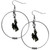 Wyoming Cowboy 2 Inch Hoop Earrings