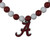 Alabama Crimson Tide Fan Bead Necklace