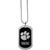 Clemson Tigers Chrome Tag Necklace