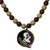 Florida St. Seminoles Fan Bead Necklace