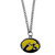 Iowa Hawkeyes Chain Necklace with Small Charm