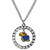 Kansas Jayhawks Rhinestone Hoop Necklaces