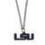 LSU Tigers Chain Necklace with Small Charm