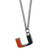 Miami Hurricanes Chain Necklace with Small Charm