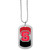 N. Carolina St. Wolfpack Team Tag Necklace