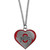 Ohio St. Buckeyes Heart Necklace